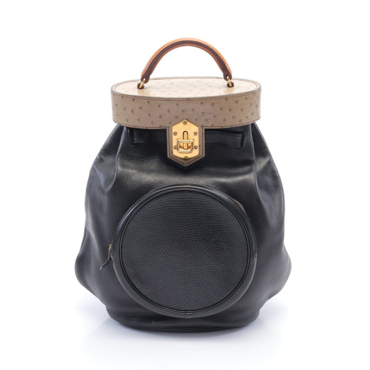 スマックPM ハンドバッグ レザー ブラック グレーベージュ ブラウン ゴールド金具 2WAY ○O刻印 エルメス