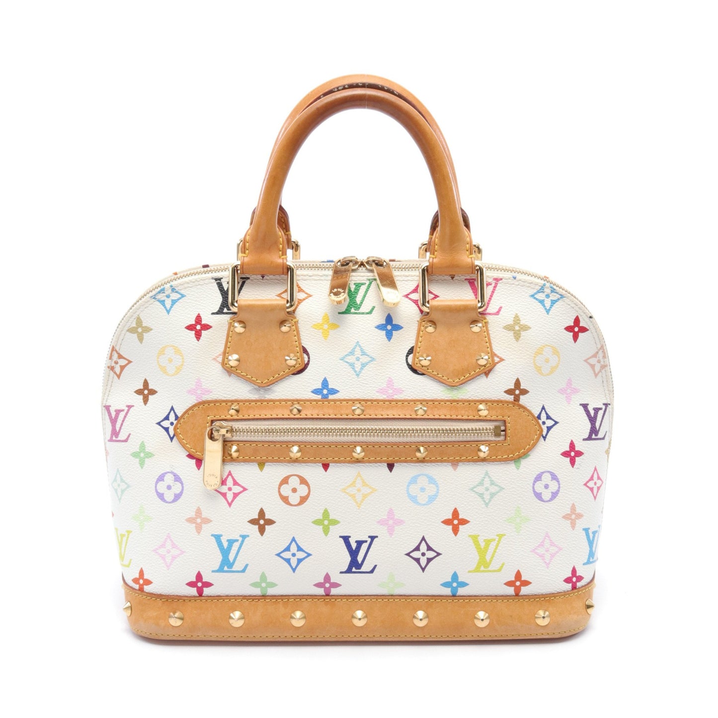 アルマ モノグラムマルチカラー ブロン ハンドバッグ PVC レザー ホワイト ルイヴィトン バッグ LOUIS VUITTON