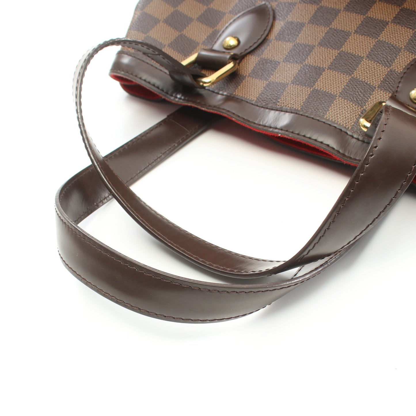 ハムステッドPM ダミエエベヌ ハンドバッグ トートバッグ PVC レザー ブラウン ルイヴィトン バッグ LOUIS VUITTON