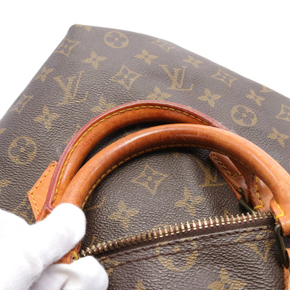 スピーディ35 モノグラム ハンドバッグ PVC レザー ブラウン ルイヴィトン バッグ LOUIS VUITTON