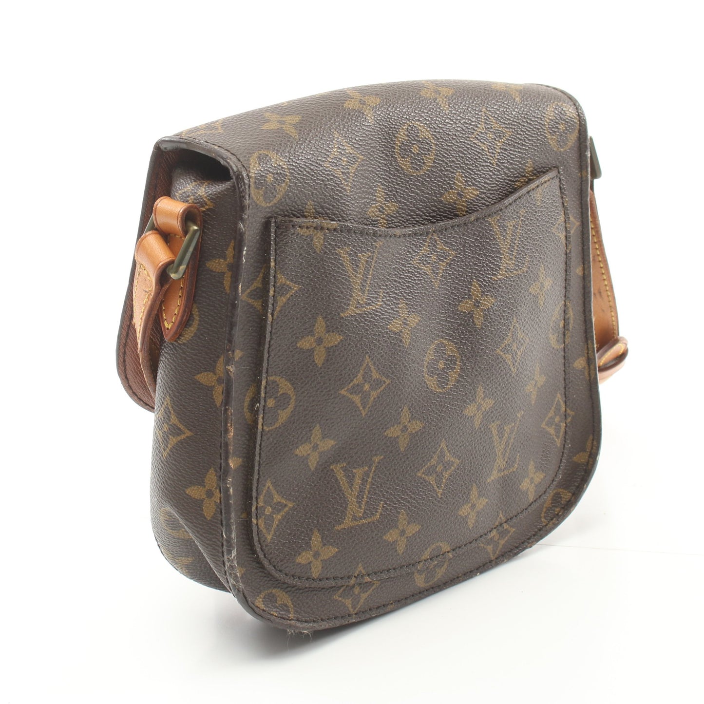 サンクルーMM モノグラム ショルダーバッグ PVC レザー ブラウン ルイヴィトン バッグ LOUIS VUITTON