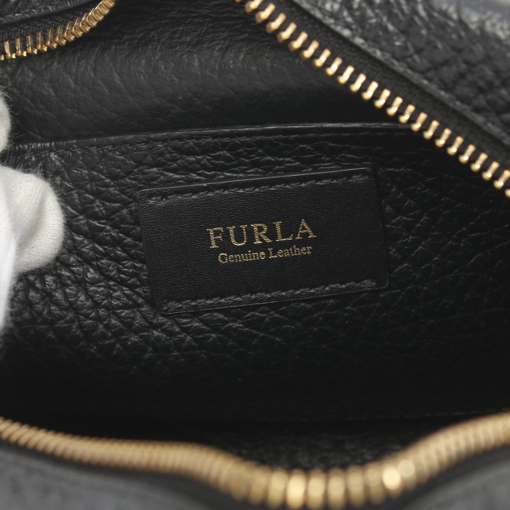 クラッチバッグ レザー ブラック フルラ – RECLO
