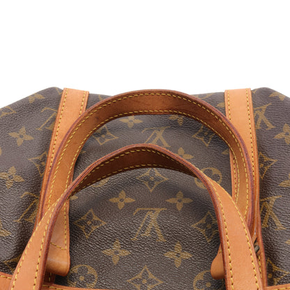 サックスープル35 モノグラム ボストンバッグ PVC レザー ブラウン ルイヴィトン バッグ LOUIS VUITTON