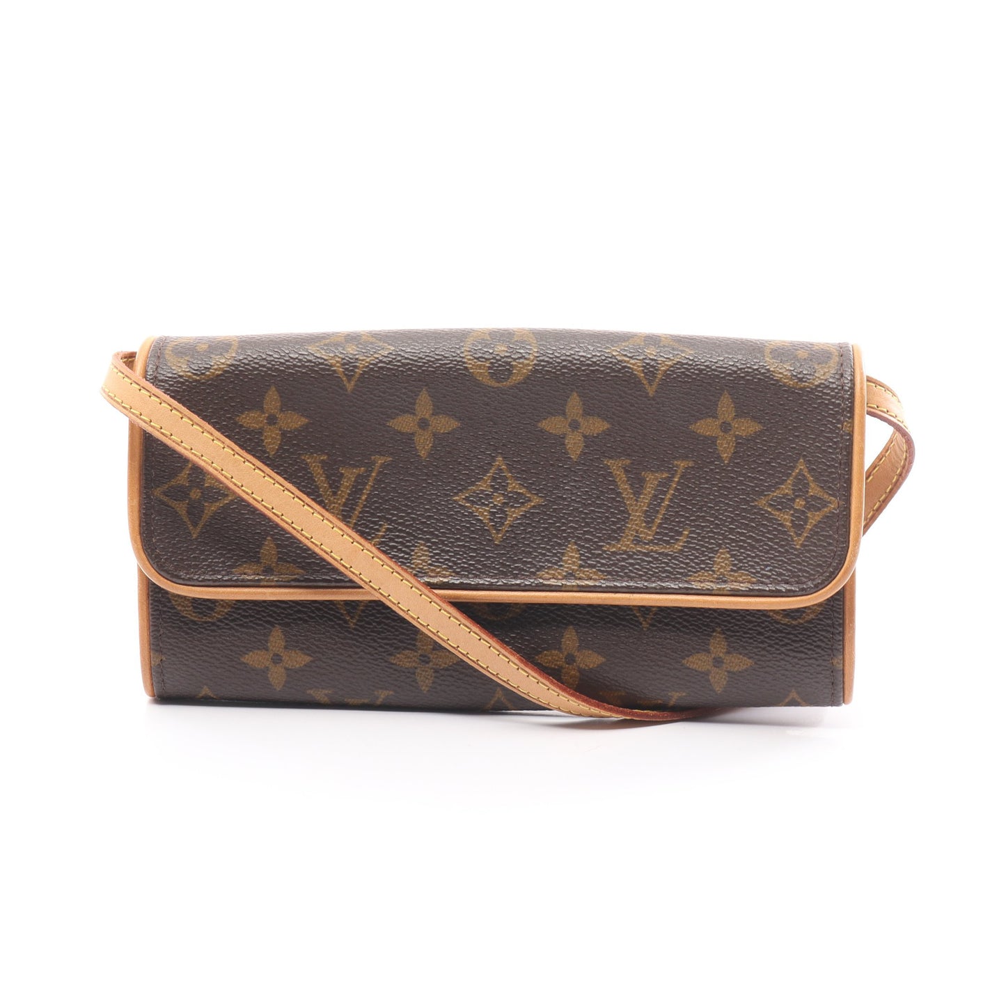 ポシェット ツインPM モノグラム ショルダーバッグ PVC レザー ブラウン ルイヴィトン バッグ LOUIS VUITTON