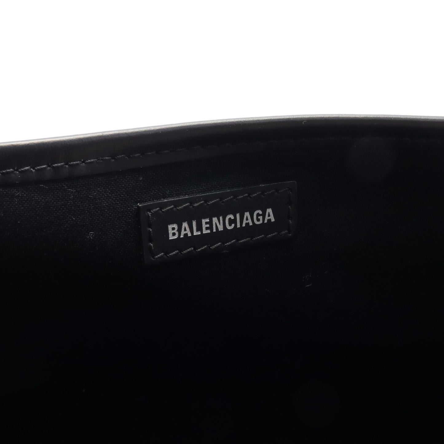 NAVY CABAS S ネイビーカバ ハンドバッグ トートバッグ キャンバス レザー ブラック バレンシアガ バッグ BALENCIAGA