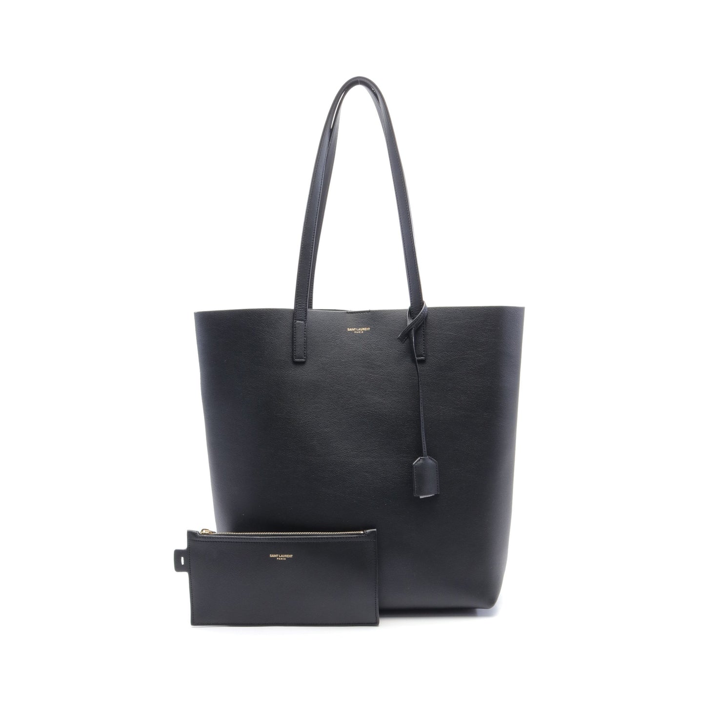 SHOPPING BAG MEDIUM N/S ショルダーバッグ トートバッグ レザー ブラック サンローランパリ バッグ SAINT LAURENT PARIS