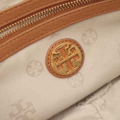 AMANDA MINI SATCHEL アマンダ ミニ サッチェル ハンドバッグ レザー ライトブラウン 2WAY トリーバーチ バッグ TORY BURCH