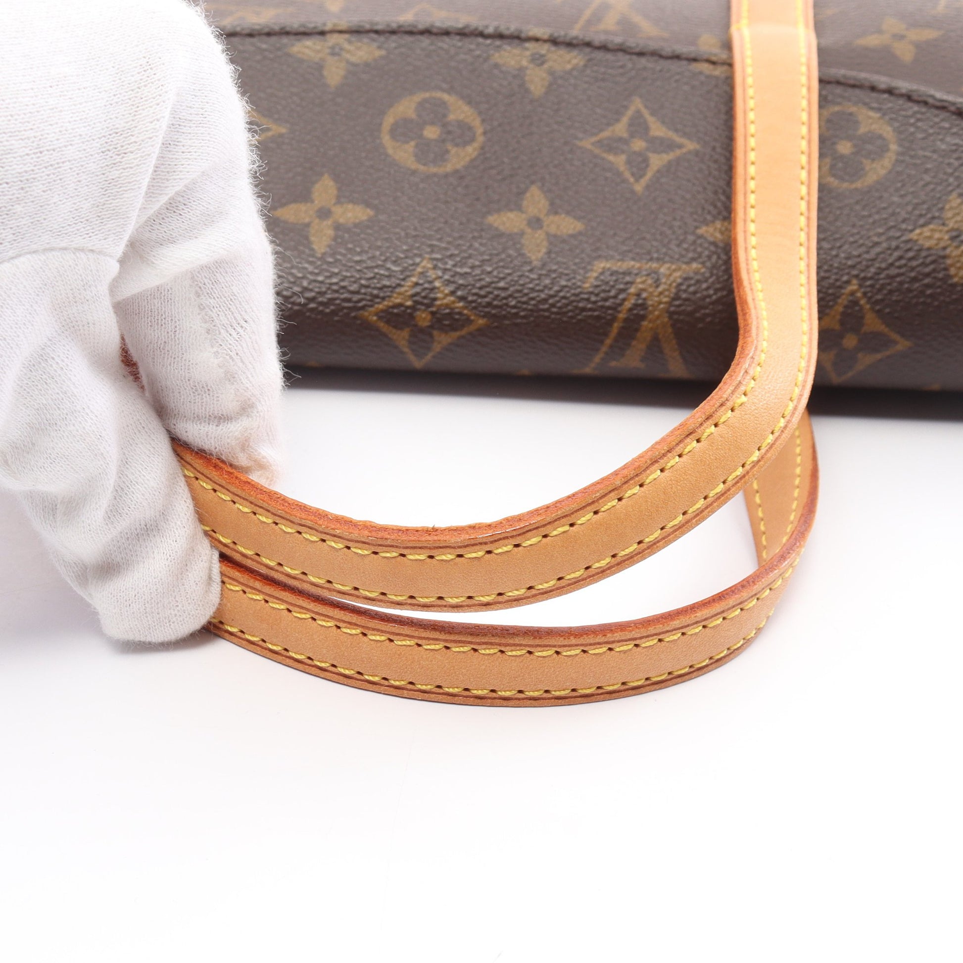 ソナチネ モノグラム ハンドバッグ PVC レザー ブラウン ルイヴィトン バッグ LOUIS VUITTON