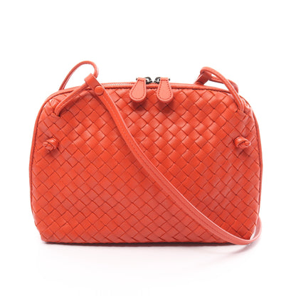 ノディーニ イントレチャート ショルダーバッグ レザー オレンジレッド ボッテガヴェネタ バッグ BOTTEGA VENETA