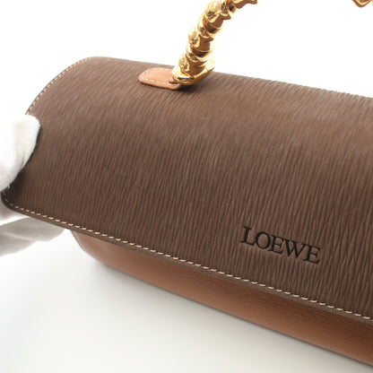 ベラスケス ハンドバッグ レザー ヌバック ライトブラウン ダークブラウン ロエベ バッグ LOEWE