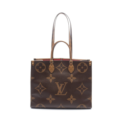 オンザゴーGM モノグラムジャイアント リバース ショルダーバッグ トートバッグ PVC ブラウン ベージュ 2WAY ルイヴィトン バッグ LOUIS VUITTON