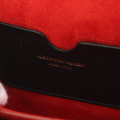 THE BOX BAG チェーンハンドバッグ レザー ブラック スタッズ 2WAY アレキサンダーマックイーン バッグ ALEXANDER MCQUEEN