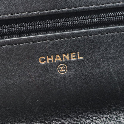 マトラッセ チェーンウォレット ラムスキン ブラック ゴールド金具 シャネル バッグ CHANEL