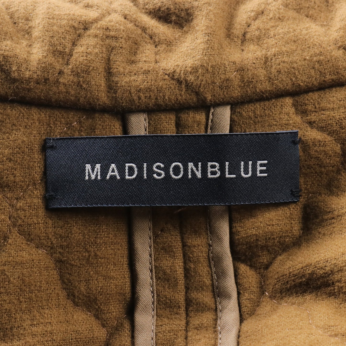 キルティング ガウンコート コットン カーキブラウン マディソンブルー アウター MADISONBLUE