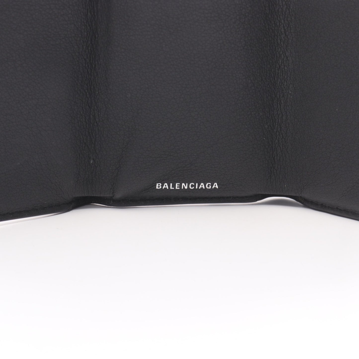 ペーパーミニウォレット コンパクトウォレット 三つ折り財布 レザー ブラック バレンシアガ 財布・小物 BALENCIAGA