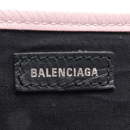 NAVY CABAS S ネイビーカバ ハンドバッグ トートバッグ キャンバス レザー オフホワイト ピンク バレンシアガ バッグ BALENCIAGA