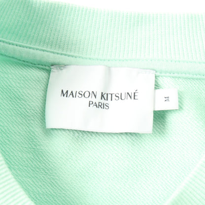 ワンピース 半袖 ロゴ刺_ コットン ライトグリーン メゾンキツネ ワンピース MAISON KITSUNE