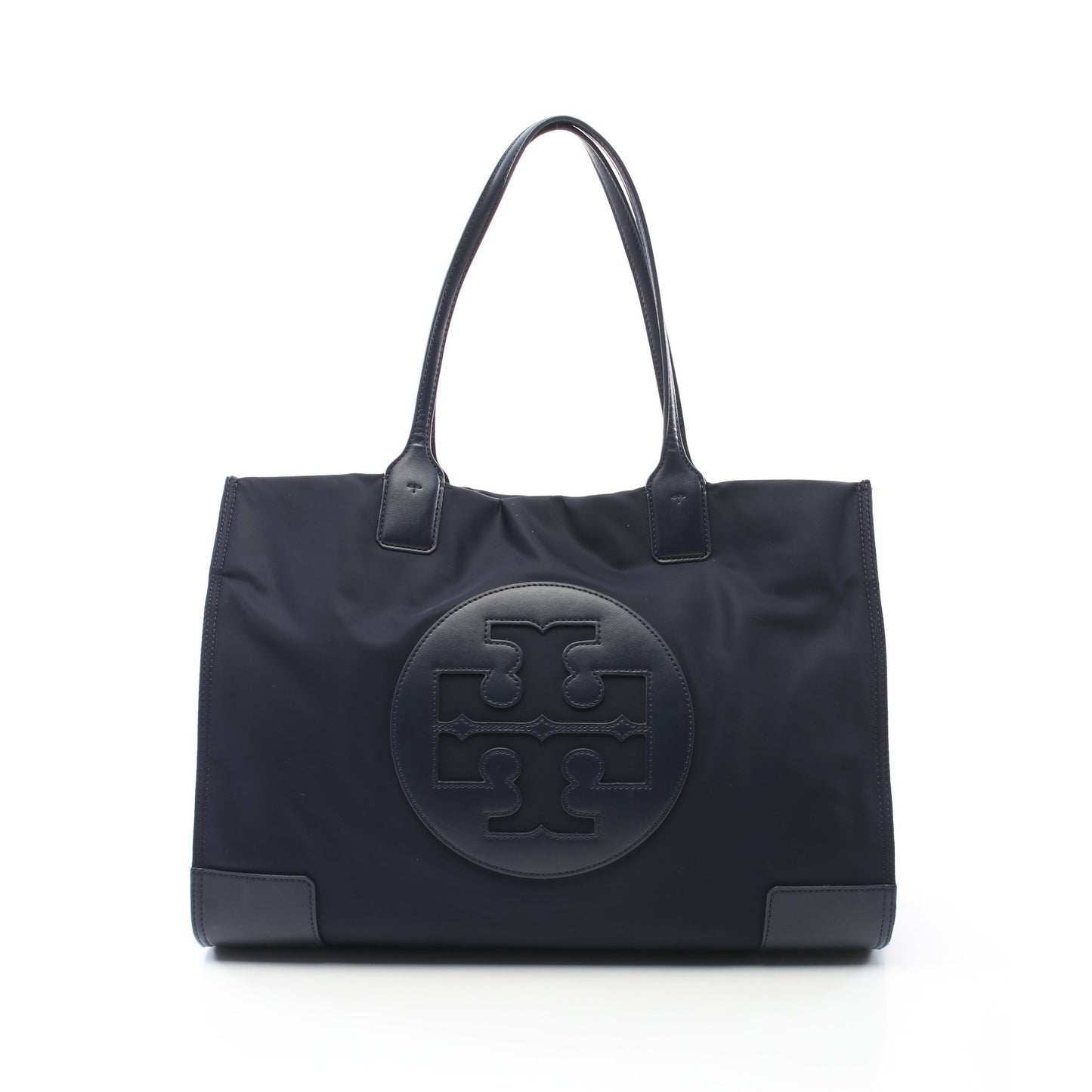 ELLA エラ ショルダーバッグ トートバッグ ナイロン レザー ネイビー トリーバーチ バッグ TORY BURCH