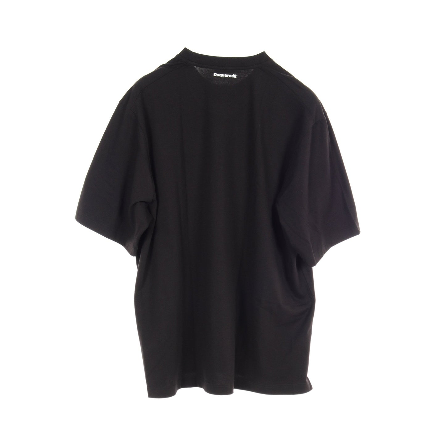UNDERWEAR Tシャツ クルーネック コットン ブラック ディースクエアード トップス DSQUARED2