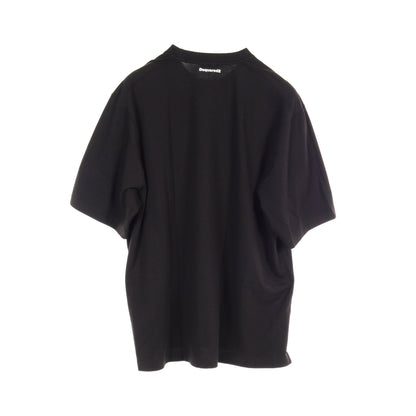 UNDERWEAR Tシャツ クルーネック コットン ブラック ディースクエアード トップス DSQUARED2