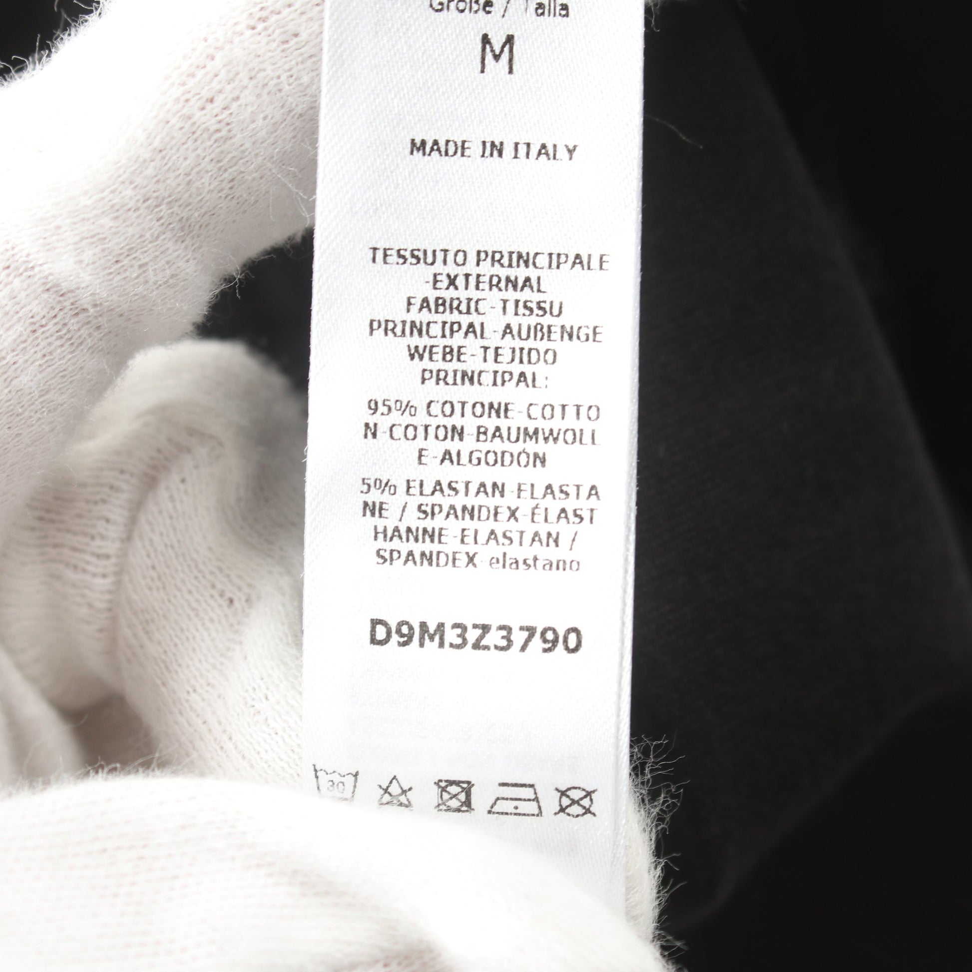 UNDERWEAR Tシャツ クルーネック コットン ブラック ディースクエアード トップス DSQUARED2