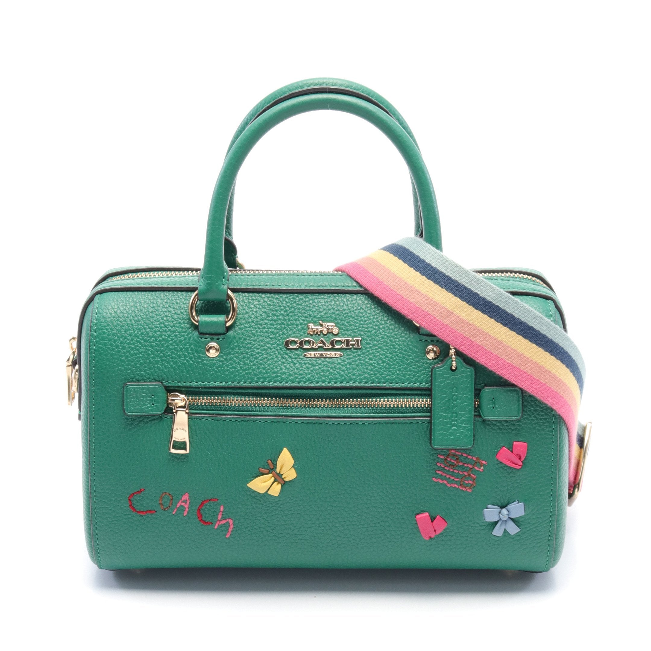 Rowan Satchel With Diary Embroidery ハンドバッグ ミニボストン