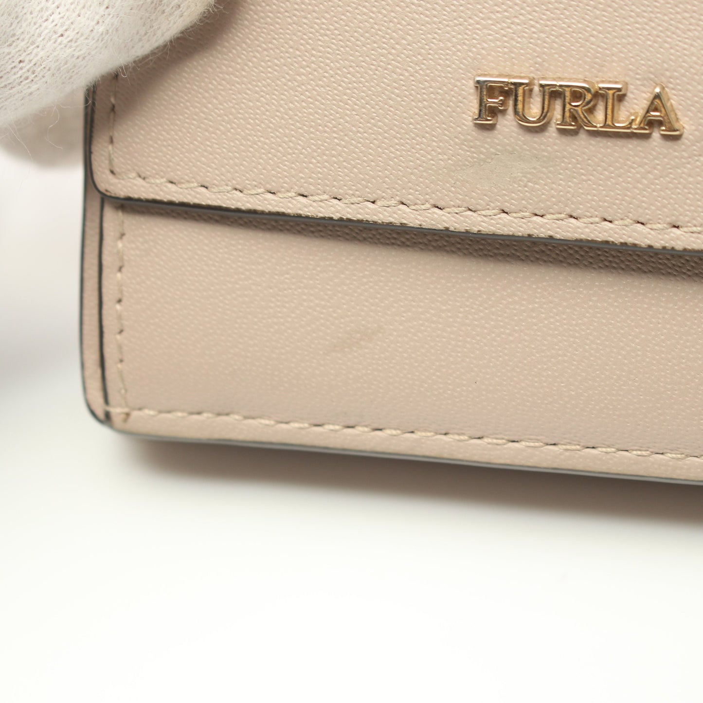 三つ折り財布 コンパクトウォレット レザー グレーベージュ フルラ 財布・小物 FURLA