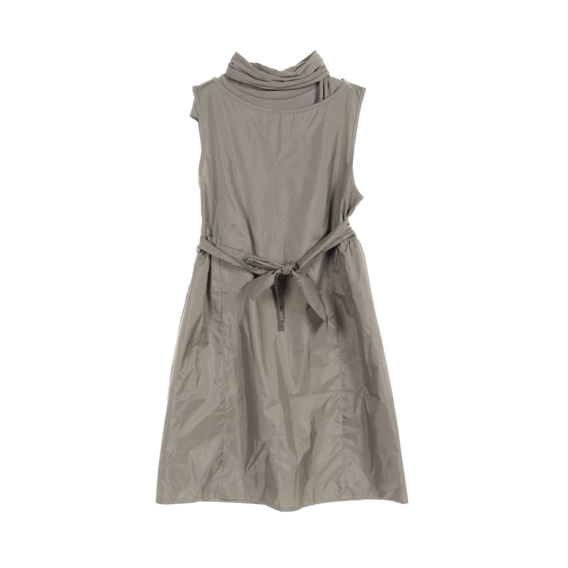 TIMELESS JERSEY DRESS ワンピース ノースリーブ ナイロン グレー 4点セット エスマックスマーラ ワンピース S Max Mara