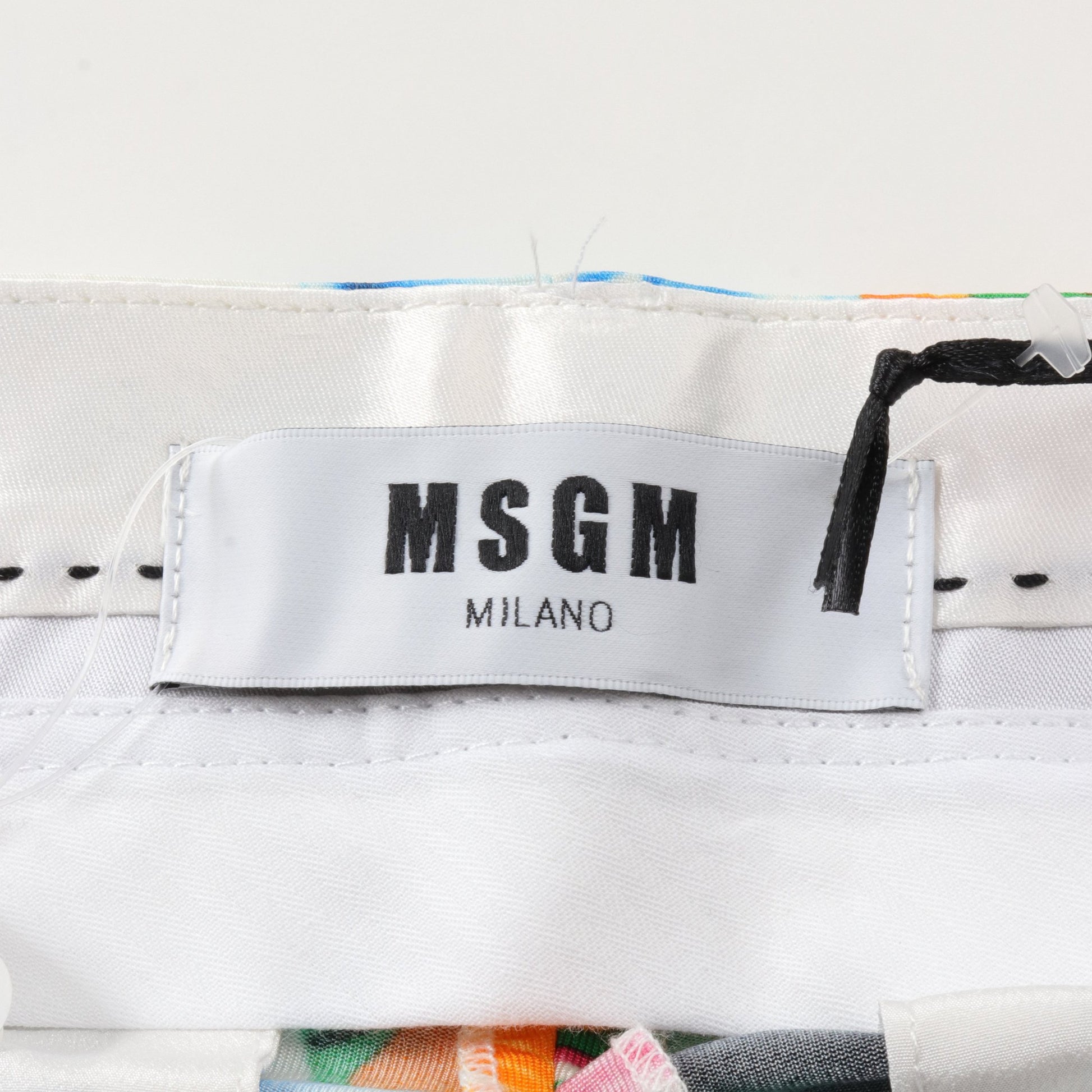 パンツ 花柄 レーヨン ブルー グリーン マルチカラー エムエスジーエム ボトムス MSGM