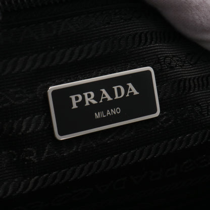 STUDDED NYLON TOTE ショルダーバッグ トートバッグ ナイロン レザー ブラック スタッズ プラダ バッグ PRADA