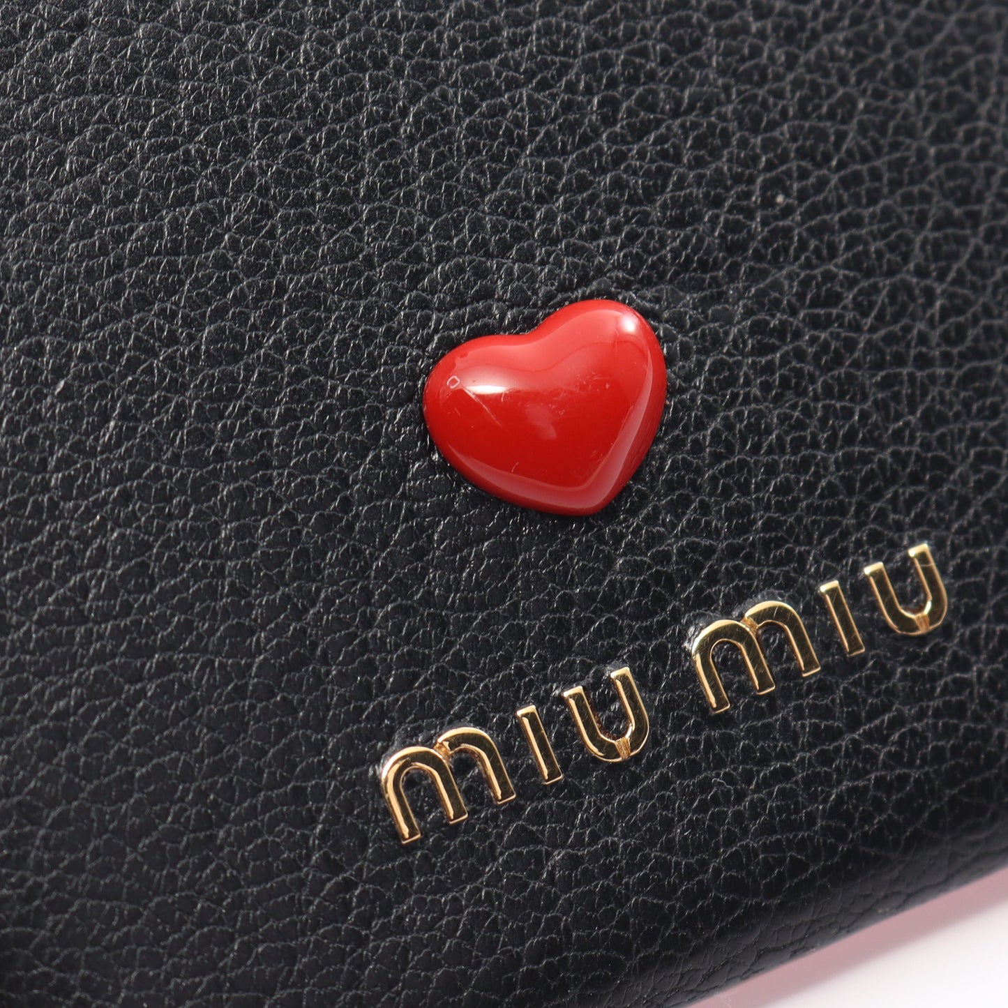 MADRAS LOVE IPHONE X XS アイフォンケース レザー ブラック ミュウミュウ 財布・小物 miu miu