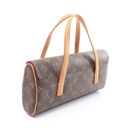 ソナチネ モノグラム ハンドバッグ PVC レザー ブラウン ルイヴィトン バッグ LOUIS VUITTON