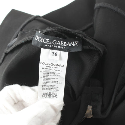 スカート ビスコース ブラック ストレッチ ドルチェアンドガッバーナ ボトムス DOLCE&GABBANA