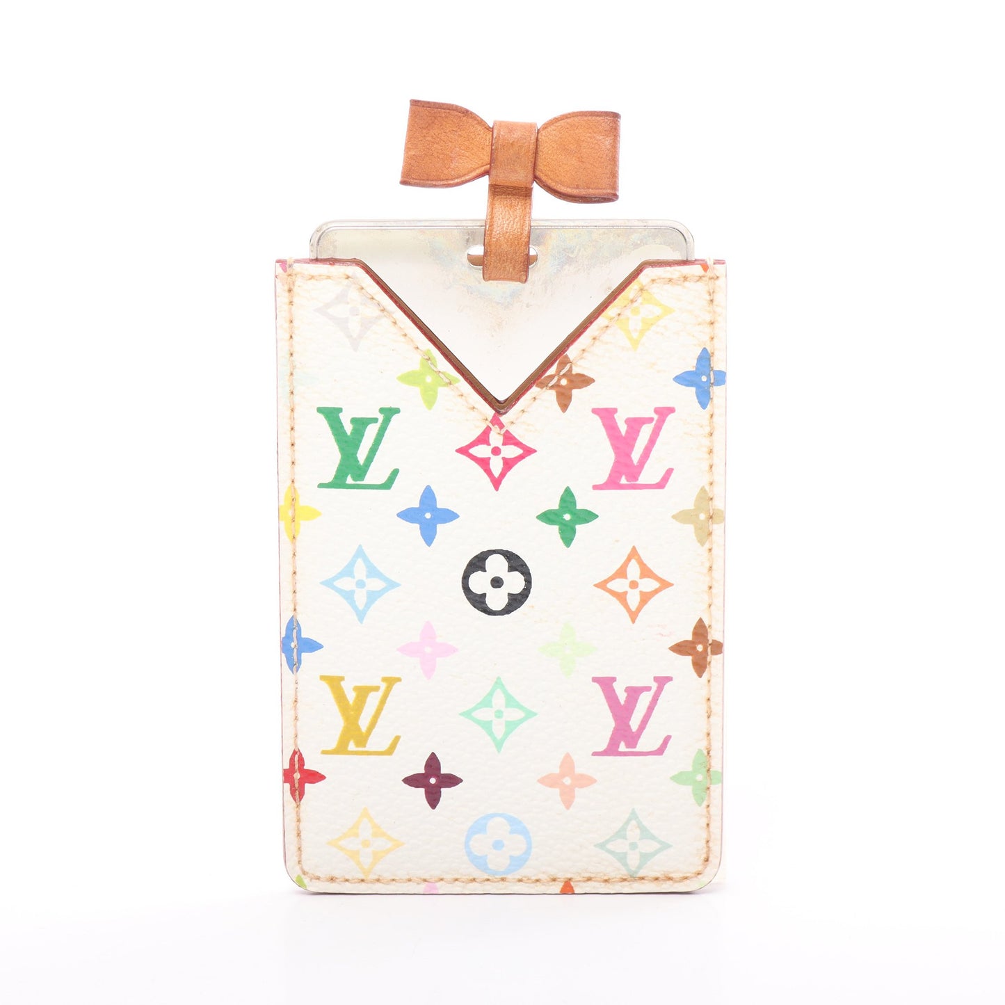 エテュイ ミロワール モノグラムマルチカラー ブロン ミラー PVC ホワイト ルイヴィトン 財布・小物 LOUIS VUITTON