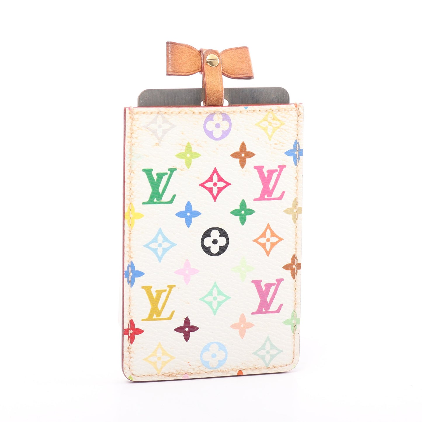 エテュイ ミロワール モノグラムマルチカラー ブロン ミラー PVC ホワイト ルイヴィトン 財布・小物 LOUIS VUITTON