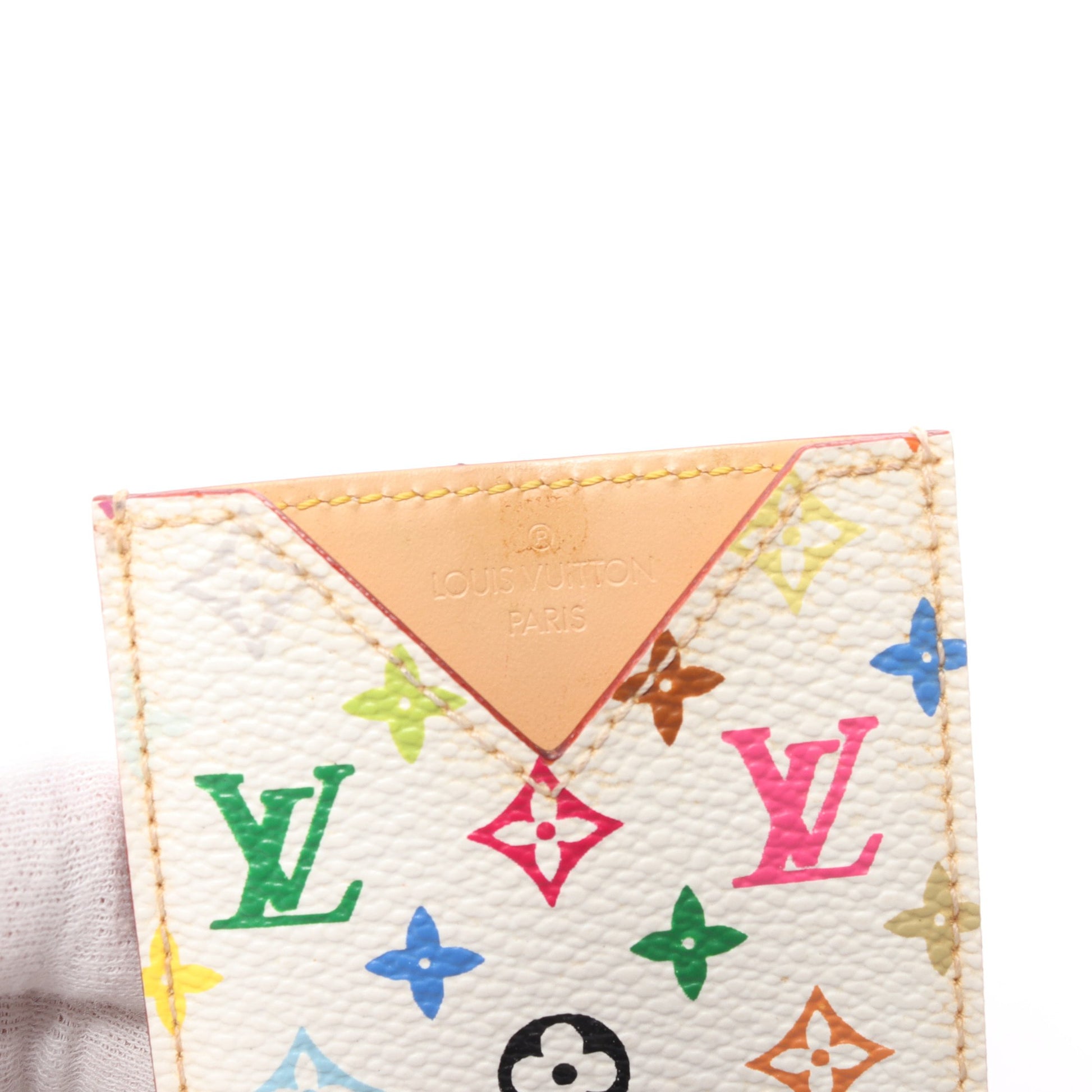 エテュイ ミロワール モノグラムマルチカラー ブロン ミラー PVC ホワイト ルイヴィトン 財布・小物 LOUIS VUITTON