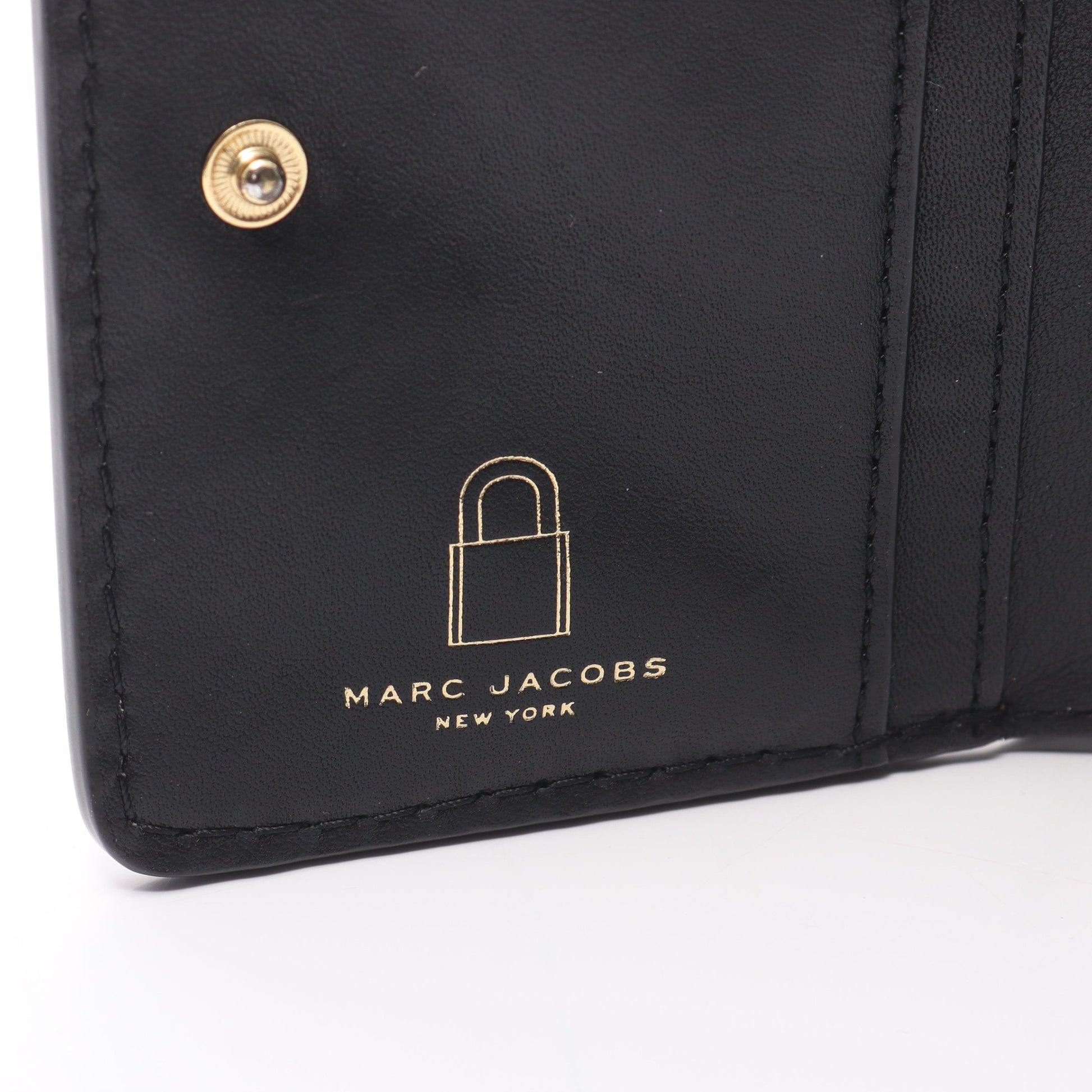 二つ折り財布 キーチャーム レザー ブルーグレー マークジェイコブス 財布・小物 MARC JACOBS