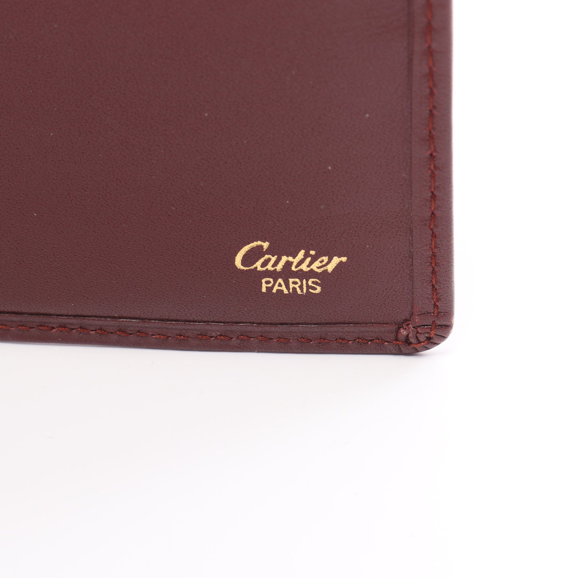 マストライン 二つ折り長財布 レザー ボルドー カルティエ 財布・小物 Cartier