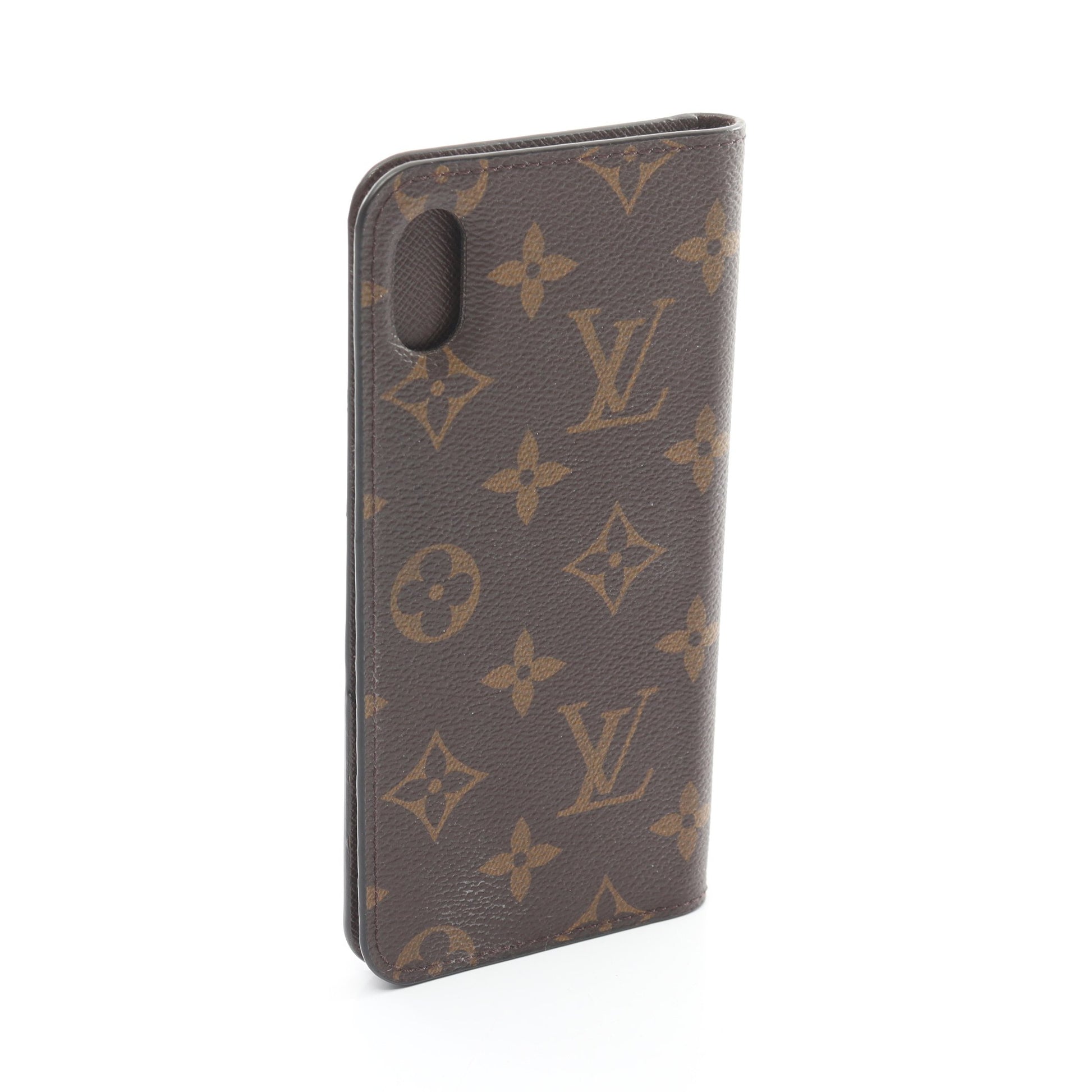 フォリオ モノグラム iPhone XS MAX アイフォンケース PVC ブラウン ルイヴィトン 財布・小物 LOUIS VUITTON