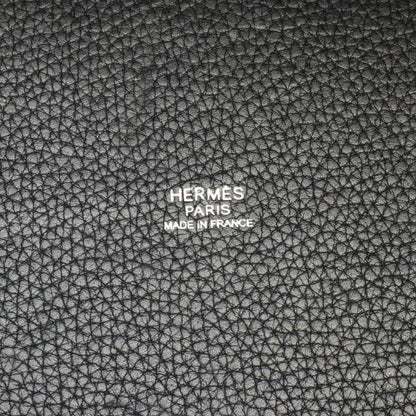 ピコタンMM ハンドバッグ トリヨンクレマンス ブラック シルバー金具 □J刻印 エルメス バッグ HERMES