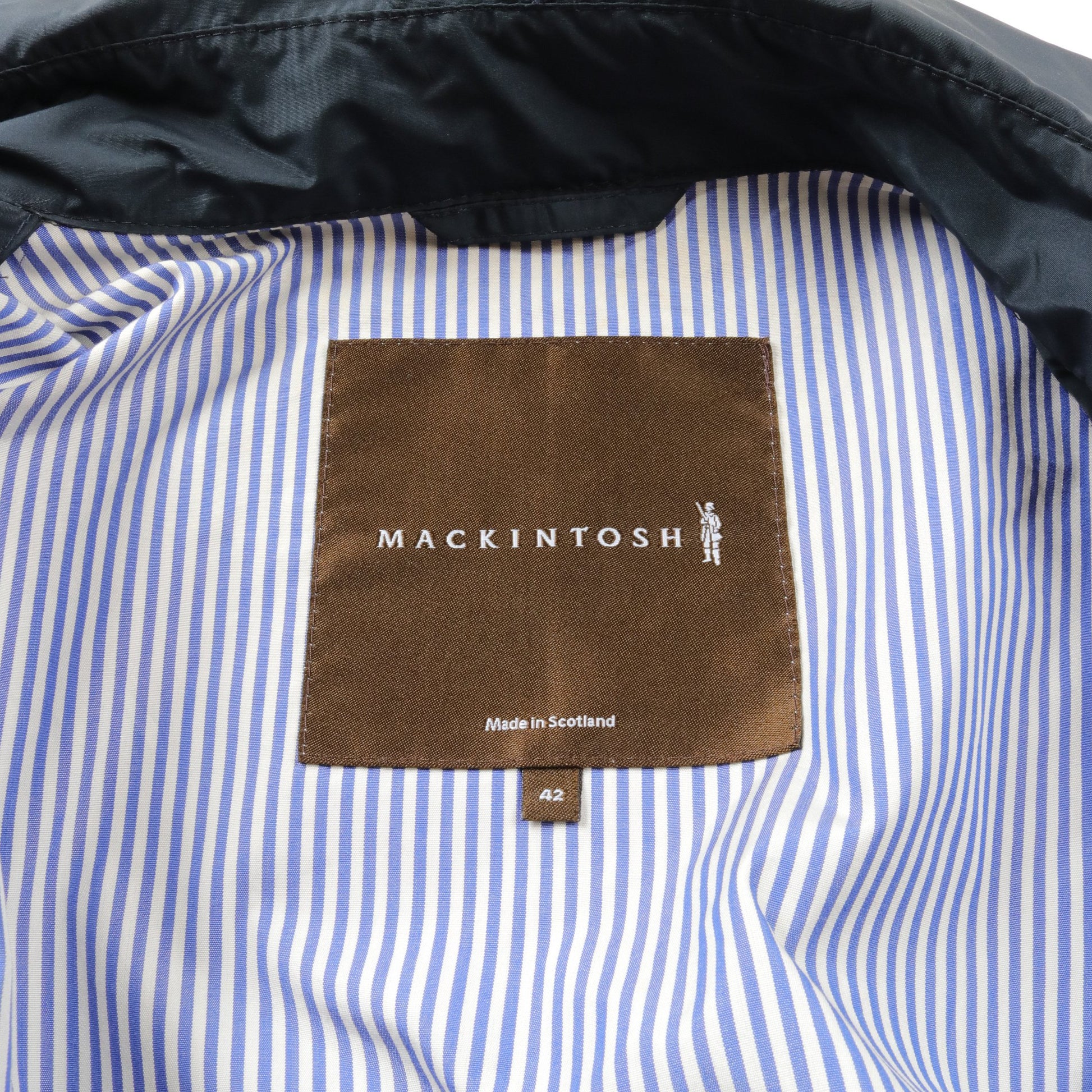 ナイロンコート ステンカラーコート ダークネイビー マッキントッシュ アウター MACKINTOSH