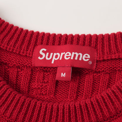 Raised Logo Sweater ニット コットン レッド シュプリーム トップス Supreme