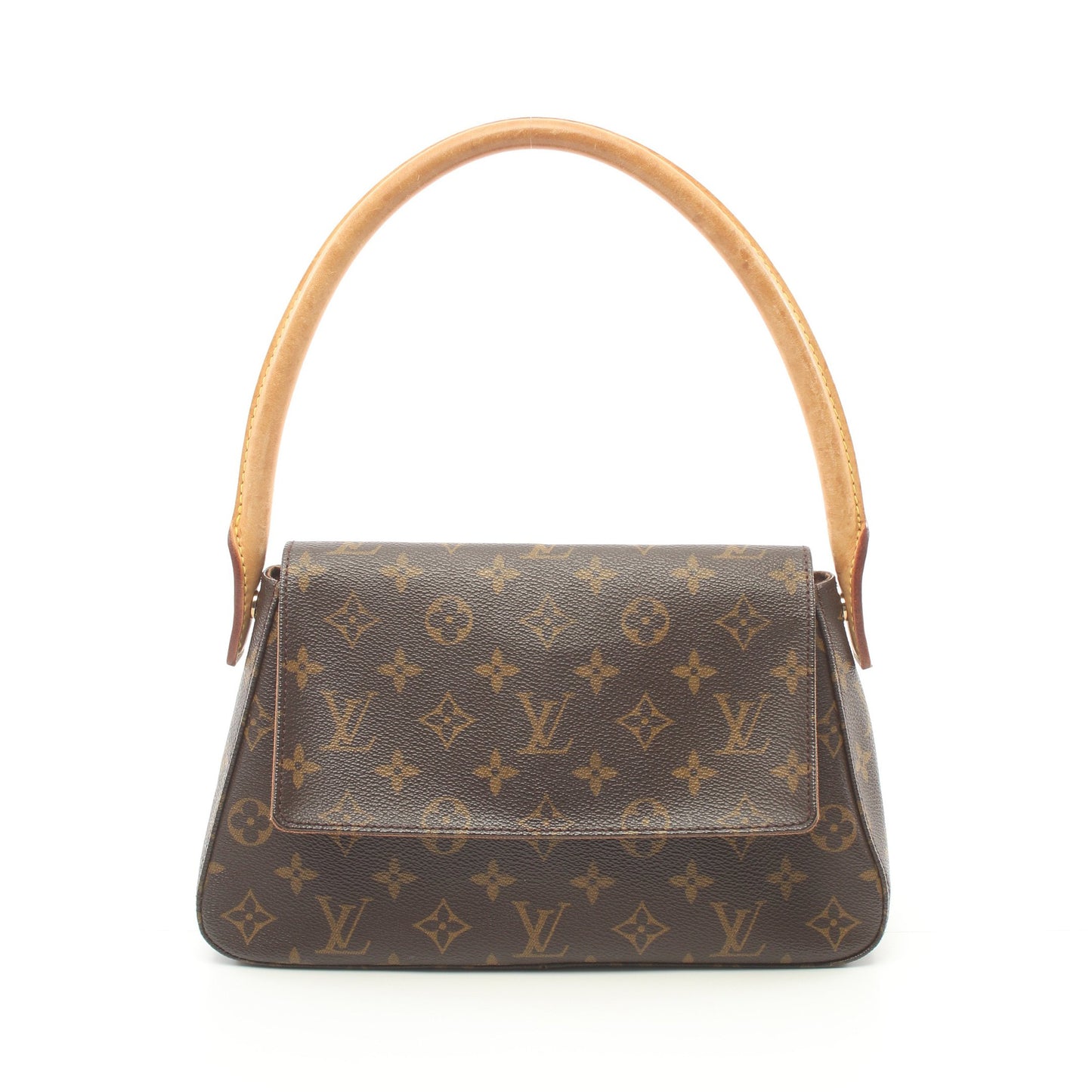 ミニルーピング モノグラム ハンドバッグ PVC レザー ブラウン ルイヴィトン バッグ LOUIS VUITTON
