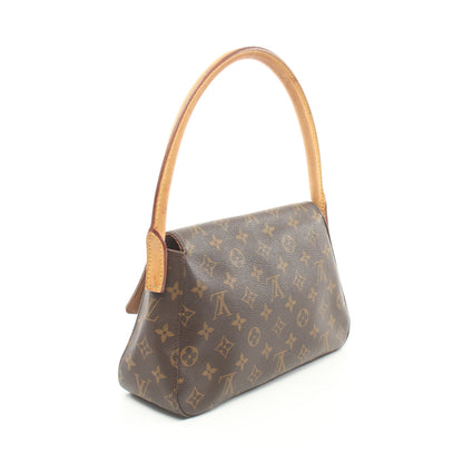 ミニルーピング モノグラム ハンドバッグ PVC レザー ブラウン ルイヴィトン バッグ LOUIS VUITTON