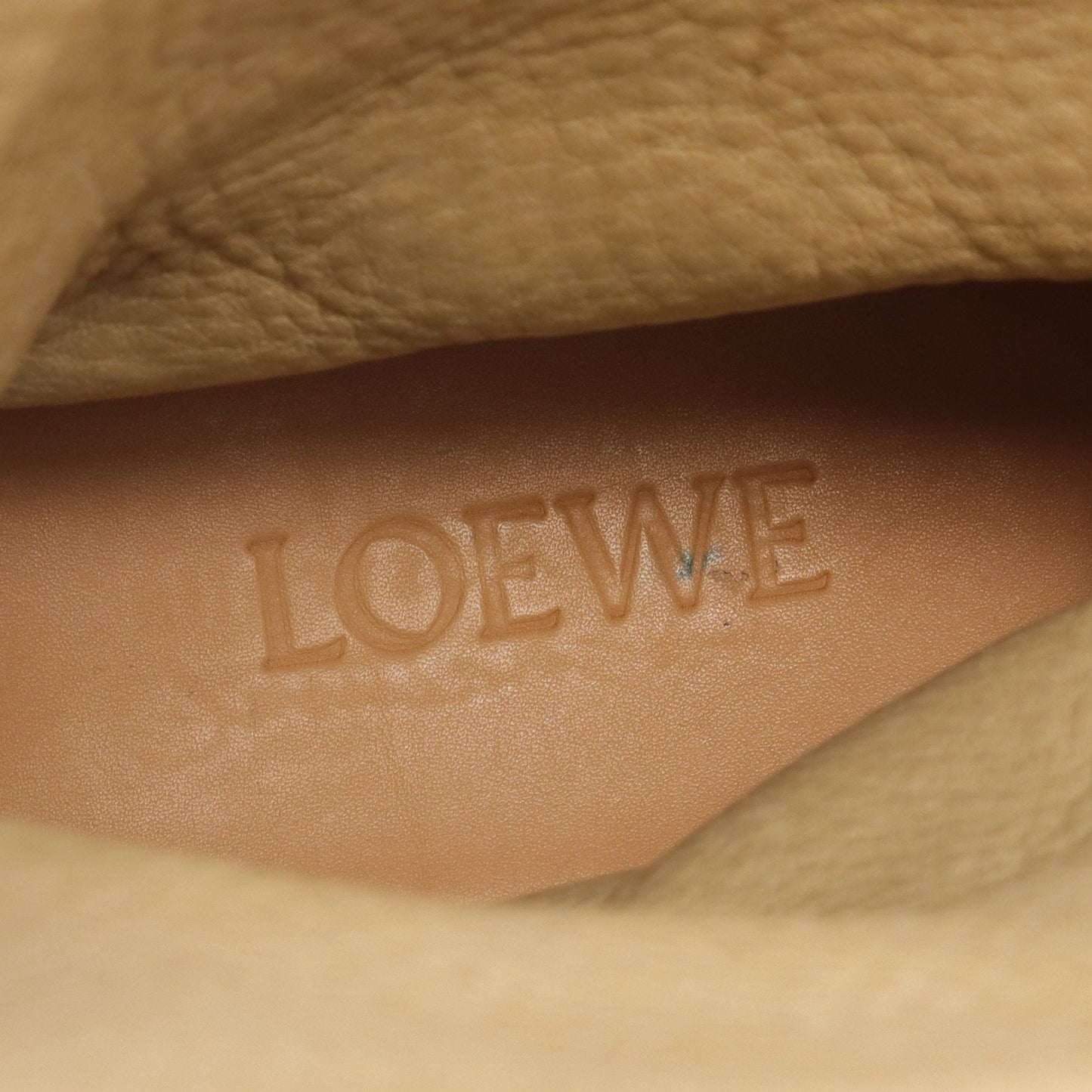 ブーツ スエード ベージュ フリンジ ロエベ シューズ LOEWE