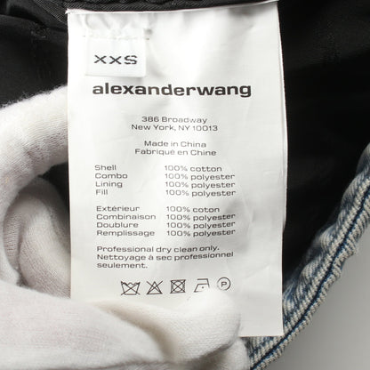 デニム エクストリームパファー オーバーサイズ ジャケット コットン ブルー アレキサンダーワン アウター ALEXANDER WANG