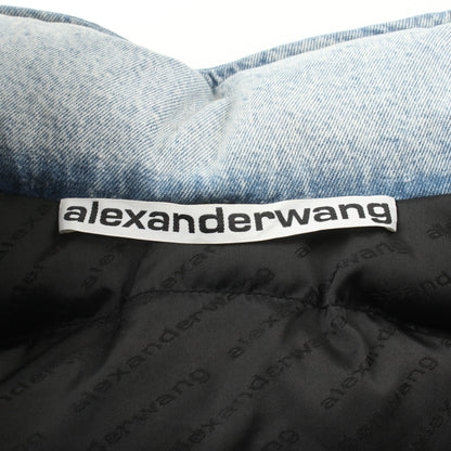 デニム エクストリームパファー オーバーサイズ ジャケット コットン ブルー アレキサンダーワン アウター ALEXANDER WANG