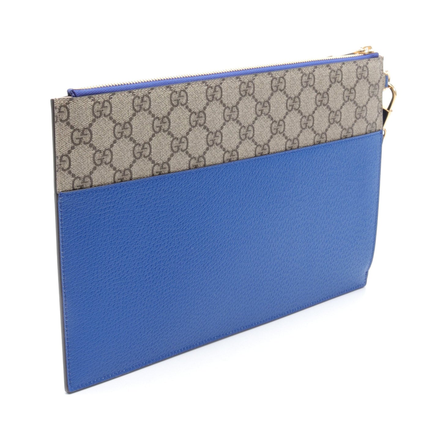 インターロッキングG GGスプリーム クラッチバッグ レザー PVC ブルー ブラウン ベージュ グッチ バッグ GUCCI