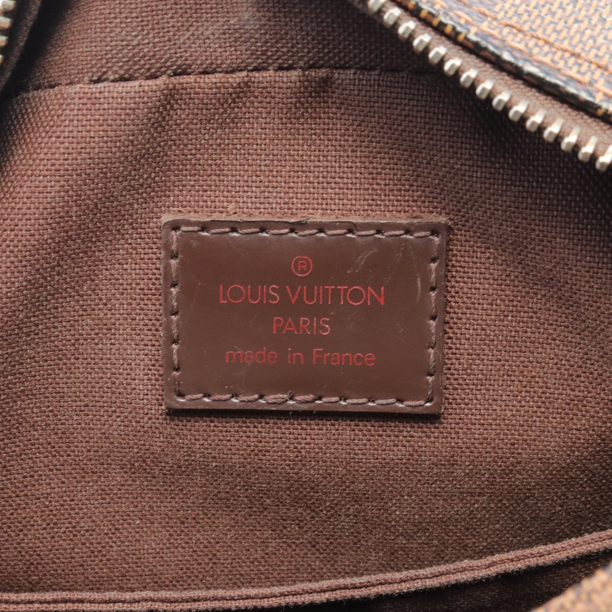 オラフPM ダミエエベヌ ショルダーバッグ PVC レザー ブラウン ルイヴィトン バッグ LOUIS VUITTON