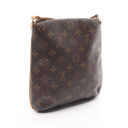 ミュゼットサルサ ショートストラップ モノグラム ショルダーバッグ PVC レザー ブラウン ルイヴィトン バッグ LOUIS VUITTON